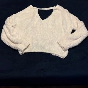 White soft sweater